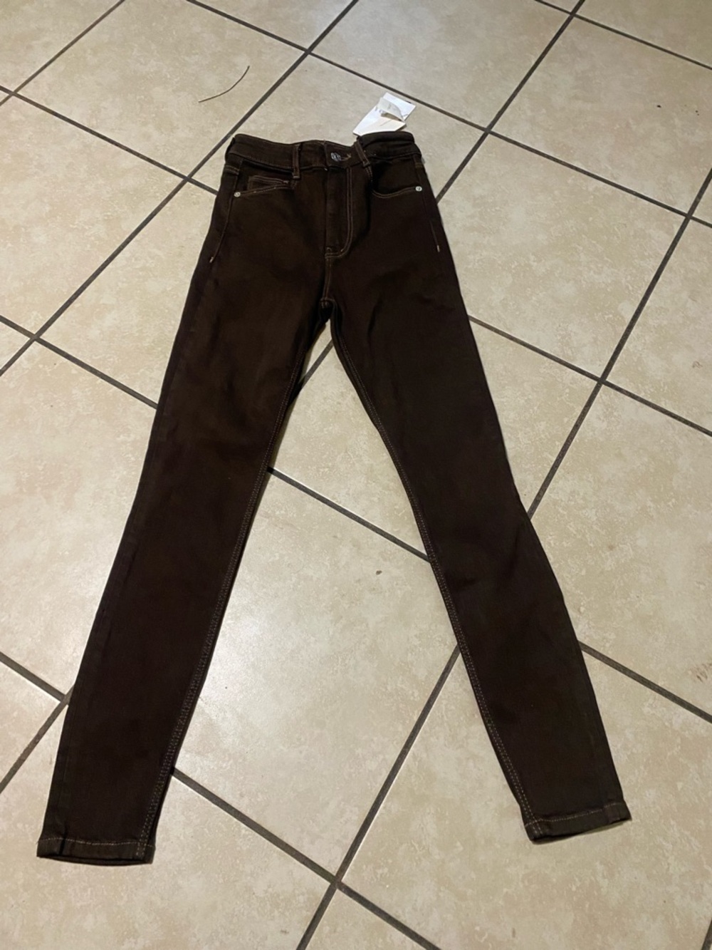 Zara Women’s Dark Brown Skinny Jeans